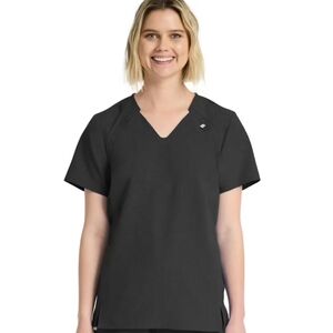 Women's Scrub Top- Size Lg.- Black